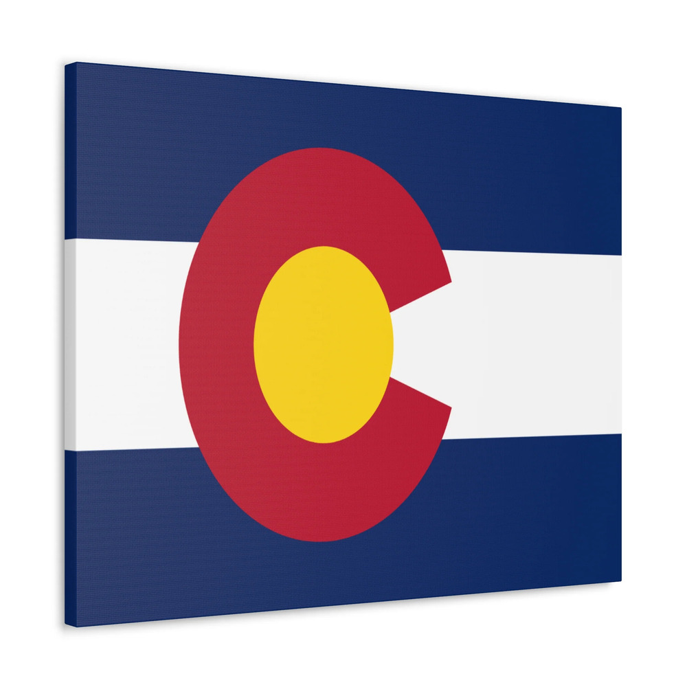 Colorado State Flag Canvas Vibrant Wall Art Unframed Home Decor